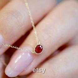 Unique Genuine ruby necklace 18k solid yellow gold oval ruby choker raw ruby pendant real ruby choker gold anniversary gift gift for her