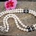 Unique Two Strands Fresh Water Pearls and Hematite Beads Necklace Bridal Rhinestones and Pearls Unique Choker Wedding Necklace