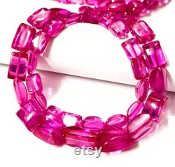 Very Gorgeous-AAAA Pink Sapphire Smooth Nuggets Beads Laser Smooth Pink Sapphire Gemstone Beads Wholesale Sapphire Tumbled Beads Jewellery