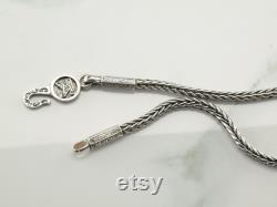 Vintage Konstantino Sterling Silver Foxtail Necklace