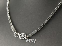 Vintage Konstantino Sterling Silver Foxtail Necklace