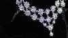 White Rhinestone Flower Bridal Jewelry Sets Wedding Necklace Earring Set