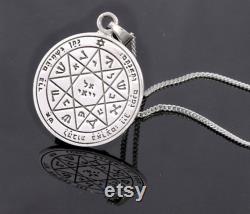 solomon seal seal of Solomon pentacle necklace protection necklace Jewish jewelry pentacle of solomon